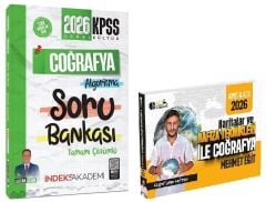 Eğit + İndeks 2026 KPSS Haritalar ve Hafıza Teknikleri ile Coğrafya + Soru Bankası 2 li Set - Mehmet Eğit Eğit + İndeks Akademi Yayınları