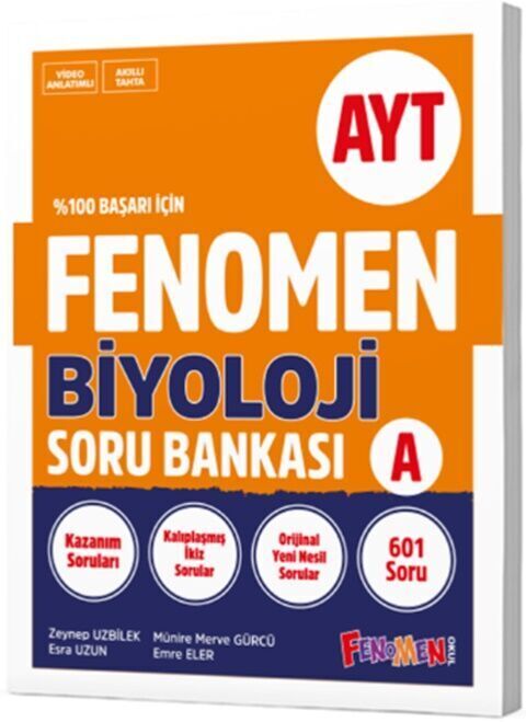 Fenomen Okul Yayınları AYT Biyoloji A Soru Bankası