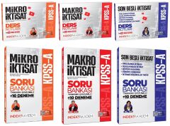 İndeks Akademi 2026 KPSS A Grubu Mikro + Makro + İktisat Son Beşli Video Ders Notları + Soru Bankası 6 lı Set İndeks Akademi Yayıncılık