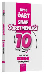 CBA Yayınları ÖABT Sınıf Öğretmenliği Alan Eğitimi 10 Deneme Çözümlü