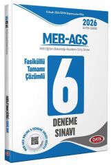 Data Yayınları 2026 MEB AGS 6 Deneme Sınavı