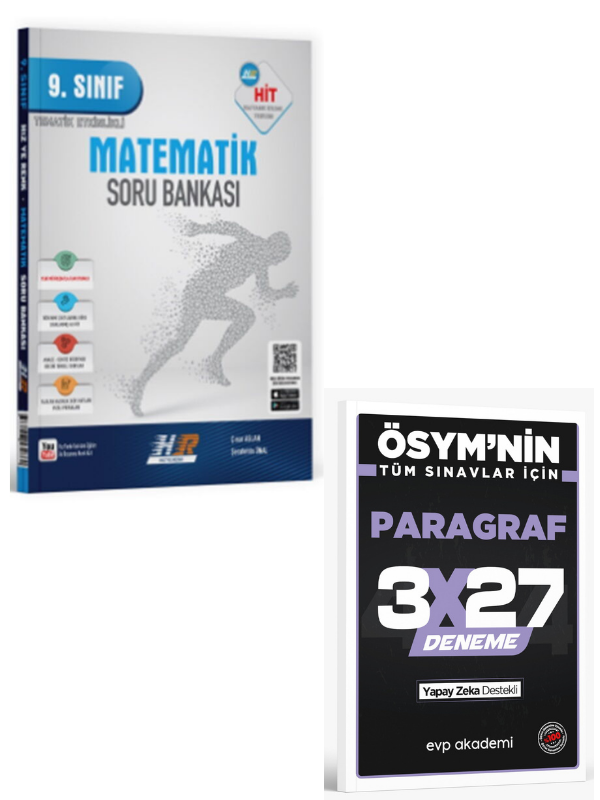 Hız ve Renk 2027 9. Sınıf Matematik HİT Soru Bankası+ EVP Akademi Paragraf