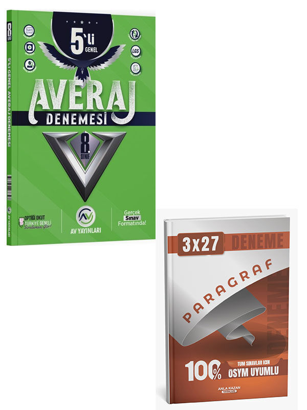 Av 2027 8. Sınıf LGS Averaj 5 li Deneme+Anla Kazan Paragraf Deneme