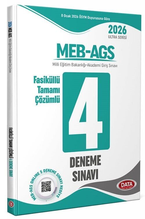 Data 2026 MEB-AGS Tüm Dersler 4 Deneme Fasikül Çözümlü Ultra Serisi Data Yayınları
