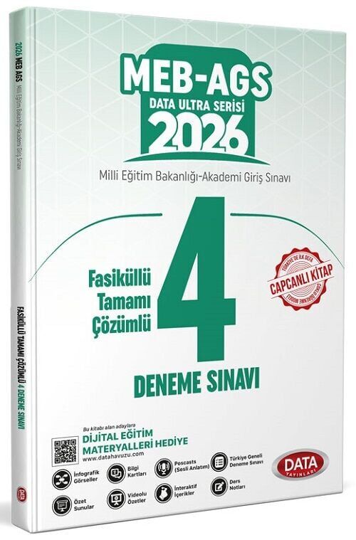 Data Yayınları 2026 MEB AGS 4 Deneme Sınavı