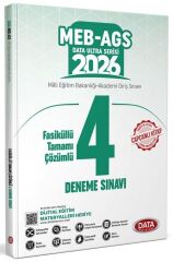 Data Yayınları 2026 MEB AGS 4 Deneme Sınavı