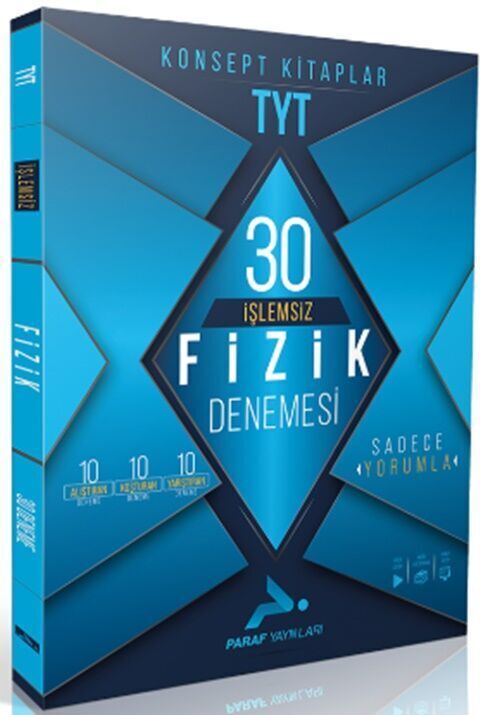 Paraf Yayınları TYT İşlemsiz Fizik 30 Deneme