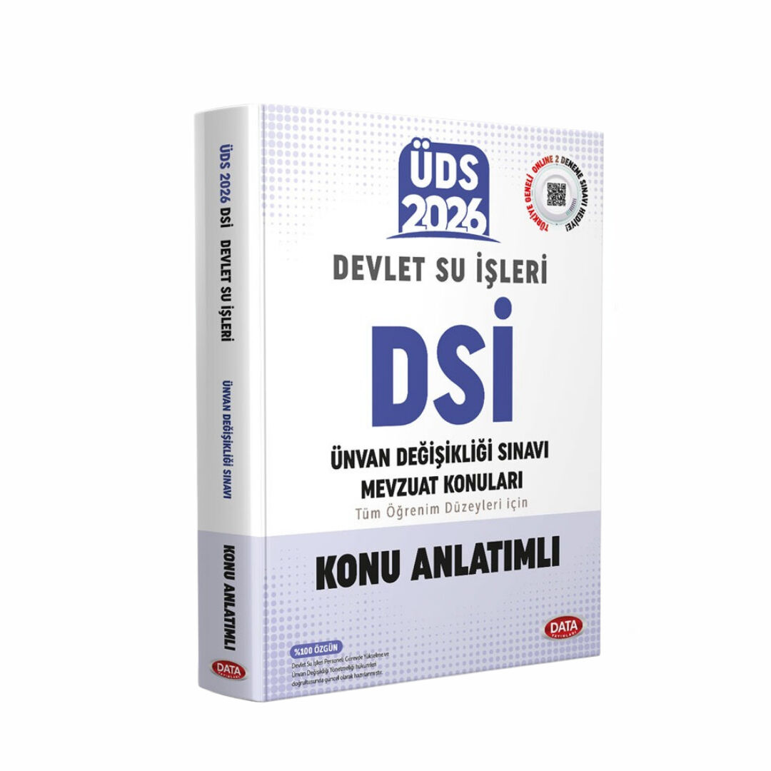 Data 2026 GYS ÜDS DSİ Devlet Su İşleri Mevzuat Konuları Konu Anlatımlı Görevde Yükselme Ünvan Değişikliği Data Yayınları