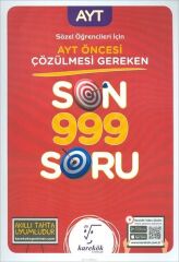 Karekök Yayınları AYT Öncesi Çözülmesi Gereken Sözel Son 999 Soru