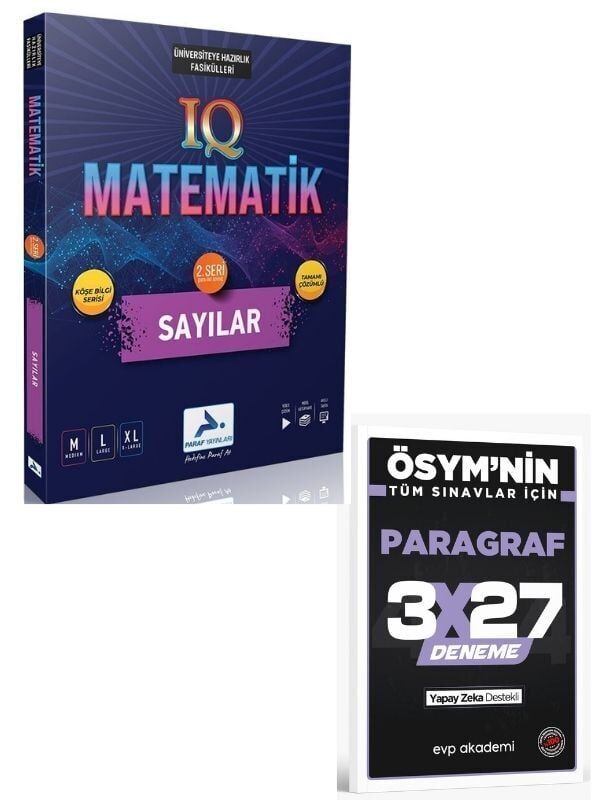 Paraf 2027 IQ Matematik 2. Seri Sayılar Soru Kütüphanesi+ EVP Akademi Paragraf
