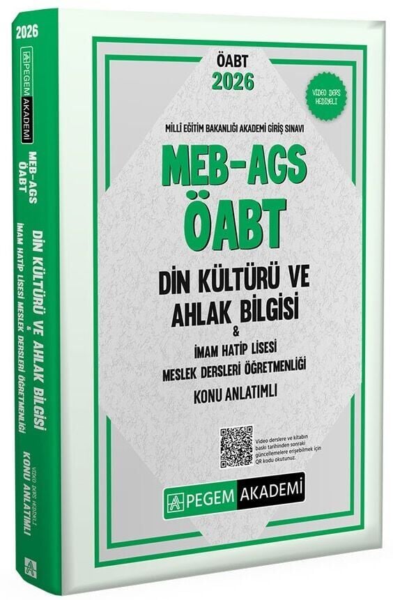 Pegem 2026 ÖABT MEB-AGS Din Kültürü ve Ahlak Bilgisi Öğretmenliği Konu Anlatımlı Pegem Akademi Yayınları