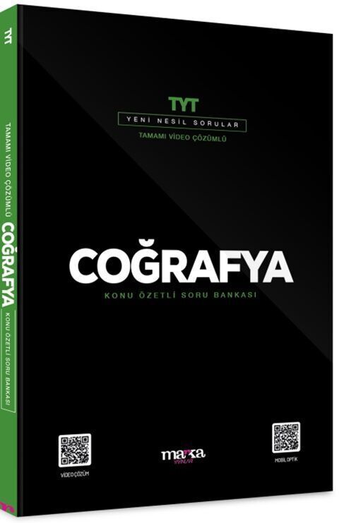 Marka 2025 YKS TYT Coğrafya Konu Özetli Soru Bankası Video Çözümlü Marka Yayınları