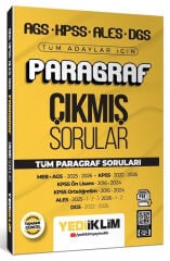 Yediiklim 2027 KPSS MEB-AGS ALES DGS Paragraf Çıkmış Sorular Çözümlü