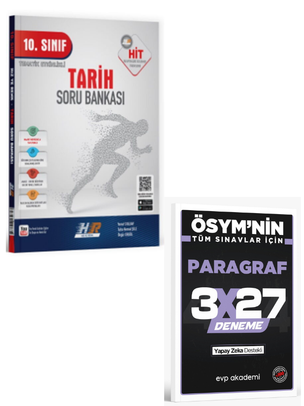 Hız ve Renk 2027 10. Sınıf Tarih HİT Soru Bankası+ EVP Akademi Paragraf