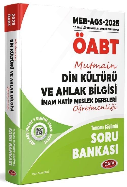 Data 2025 ÖABT Din Kültürü ve Ahlak Bilgisi Öğretmenliği Mutmain Soru Bankası Çözümlü Data Yayınları