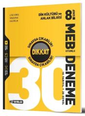 Hız Yayınları 8. Sınıf Din Kültürü ve Ahlak Bilgisi Dikkat Sınavda Çıkabilir 30 Deneme Hız Yayınları