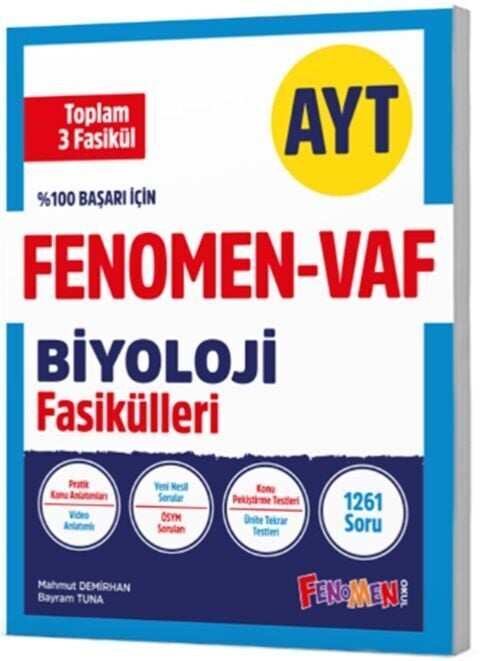 Fenomen Okul Yayınları AYT VAF Biyoloji Fasikülleri Seti