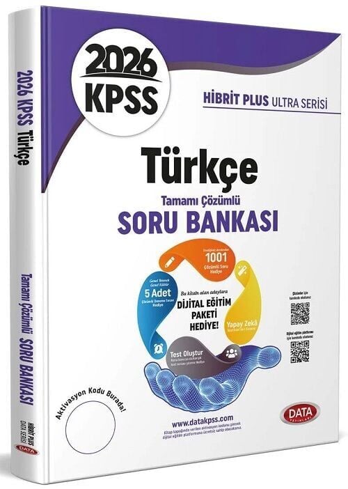 Data 2025 KPSS Türkçe Ultra Soru Bankası Çözümlü Data Yayınları