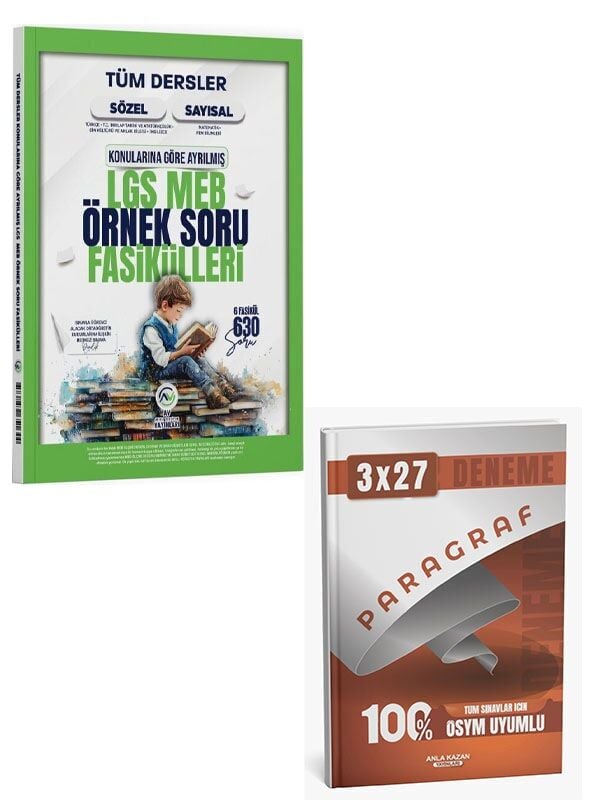 Av 2027 8. Sınıf LGS MEB Tüm Dersler Örnek Soru Fasikülleri+Anla Kazan Paragraf Deneme