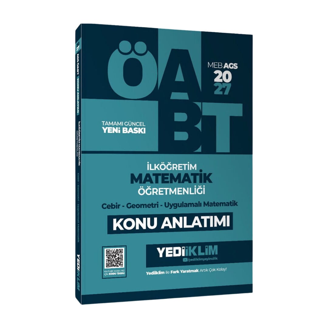 Yediiklim 2027 ÖABT MEB-AGS İlköğretim Matematik Öğretmenliği Cebir, Geometri, Uygulamalı Matematik Konu Anlatımı