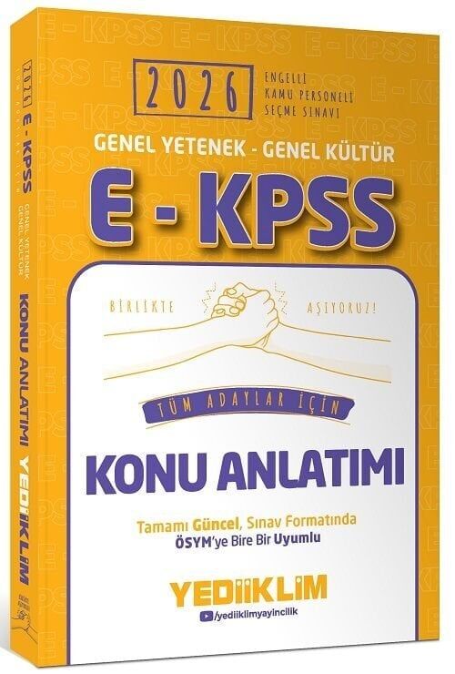 Yediiklim 2026 EKPSS Konu Anlatımı Yediiklim Yayınları