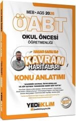 Yediiklim 2026 ÖABT MEB-AGS Okul Öncesi Kavram Haritalarıyla Konu Anlatımı - Hasan Sanlı Yediiklim Yayınları