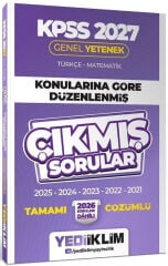 Yediiklim 2027 KPSS Genel Kültür Tarih-Coğrafya-Vatandaşlık Çıkmış Sorular Son 6 Yıl Konularına Göre Çözümlü