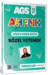 Yediiklim 2027 MEB-AGS Sözel Yetenek Video Ders Notu Ahenk Serisi - Yusuf Bayraktar