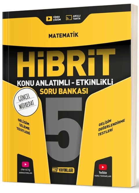 2027 Hız Yayınları 5. Sınıf Matematik HİBRİT Konu Anlatımlı Etkinlikli Soru Bankası