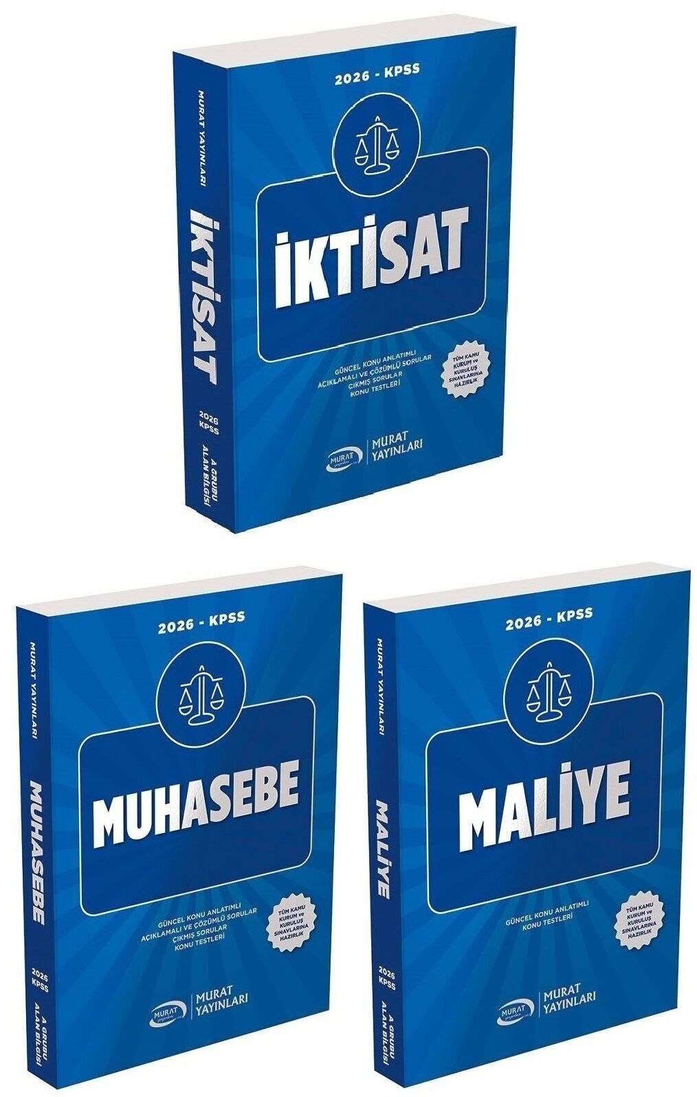 Murat 2026 KPSS A Grubu İktisat + Muhasebe + Maliye Konu Anlatımlı 3 lü Set Murat Yayınları