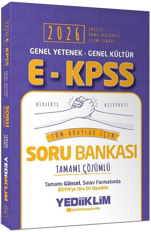 Yediiklim 2026 EKPSS Soru Bankası Çözümlü Yediiklim Yayınları
