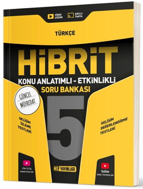2027 Hız Yayınları 5. Sınıf Türkçe HİBRİT Konu Anlatımlı Etkinlikli Soru Bankası