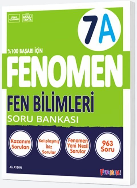 Fenomen Okul Yayınları 7. Sınıf Fen Bilimleri A Fenomen Soru Bankası