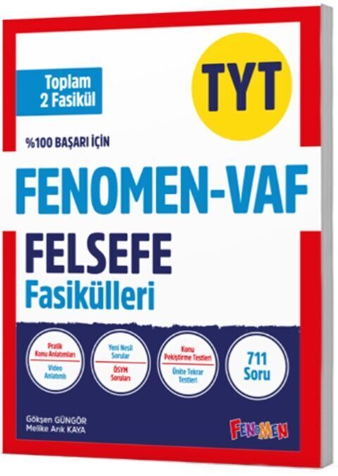 Fenomen Okul Yayınları TYT VAF Felsefe Fasikülleri Seti