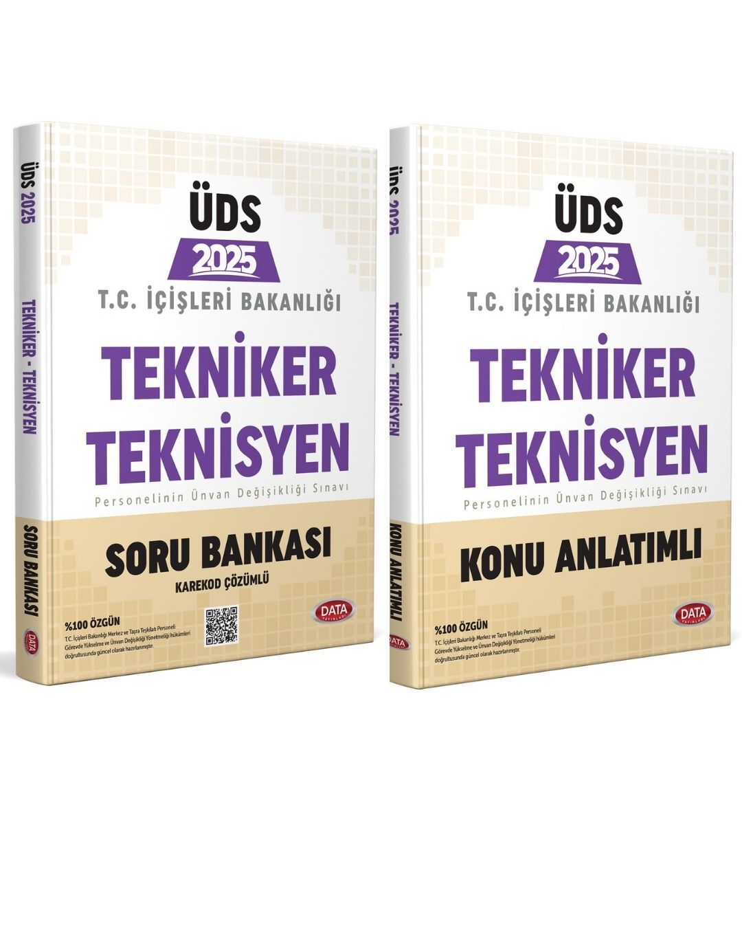 Data 2025 ÜDS İçişleri Bakanlığı Tekniker Teknisyen Konu + Soru Bankası 2 li Set Data Yayınları
