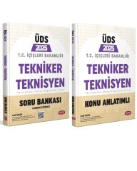Data 2025 ÜDS İçişleri Bakanlığı Tekniker Teknisyen Konu + Soru Bankası 2 li Set Data Yayınları