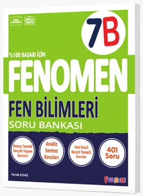 Fenomen Okul Yayınları 7. Sınıf Fen Bilimleri B Fenomen Soru Bankası