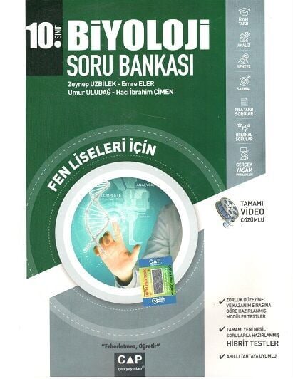 Çap Yayınları 10. Sınıf Fen Lisesi Biyoloji Soru Bankası