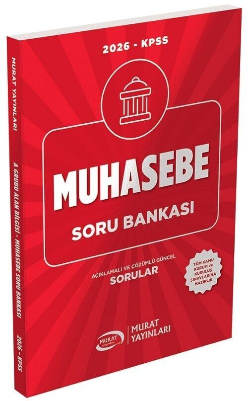 Murat 2026 KPSS A Grubu Muhasebe Soru Bankası Çözümlü Murat Yayınları