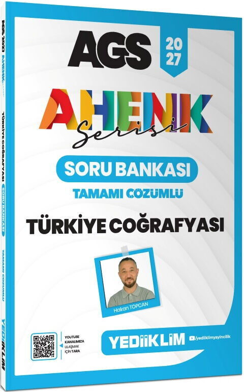 Yediiklim 2027 MEB-AGS Türkiye Coğrafyası Soru Bankası Çözümlü Ahenk Serisi - Hakan Topcan