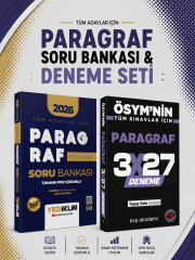 Yediiklim Paragraf Premium Soru Bankası & 3x27 Paragraf Deneme EVP Akademi Seti