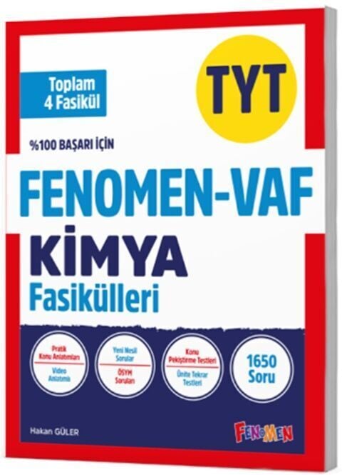 Fenomen Okul Yayınları TYT VAF Kimya Fasikülleri Seti