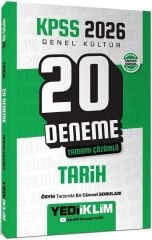 Yediiklim 2026 KPSS Tarih 20 Deneme Çözümlü Yediiklim Yayınları