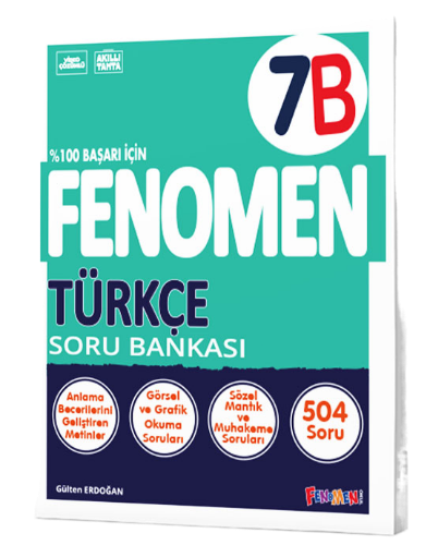 Fenomen Okul Yayınları 7. Sınıf Türkçe B Fenomen Soru Bankası