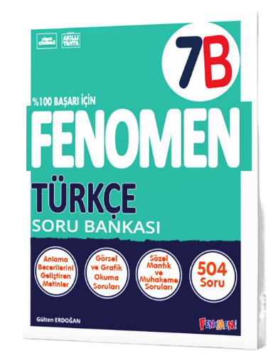 Fenomen Okul Yayınları 7. Sınıf Türkçe B Fenomen Soru Bankası