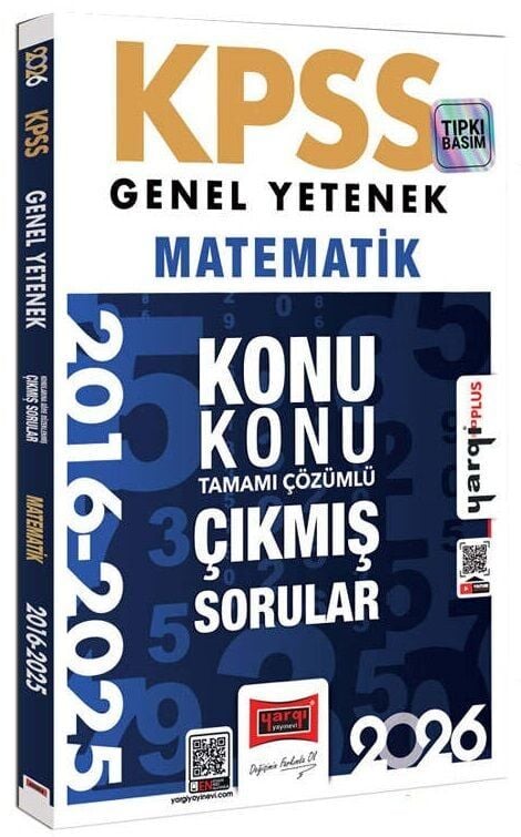 Yargı 2026 KPSS Matematik Çıkmış Sorular 2016-2025 Konu Konu Çözümlü Yargı Yayınları