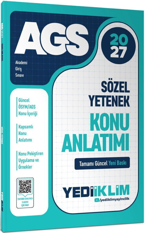 Yediiklim 2027 MEB-AGS Sözel Yetenek Konu Anlatımı
