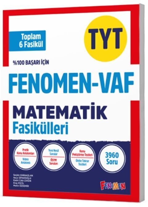 Fenomen Okul Yayınları TYT VAF Matematik Fasikülleri Seti
