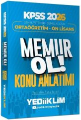 Yediiklim 2026 KPSS Lise Ortaöğretim Ön Lisans MEMUR OL Konu Anlatımlı Tek Kitap Yediiklim Yayınları
