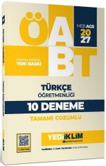 Yediiklim 2027 ÖABT MEB-AGS Türkçe Öğretmenliği 10 Deneme Çözümlü